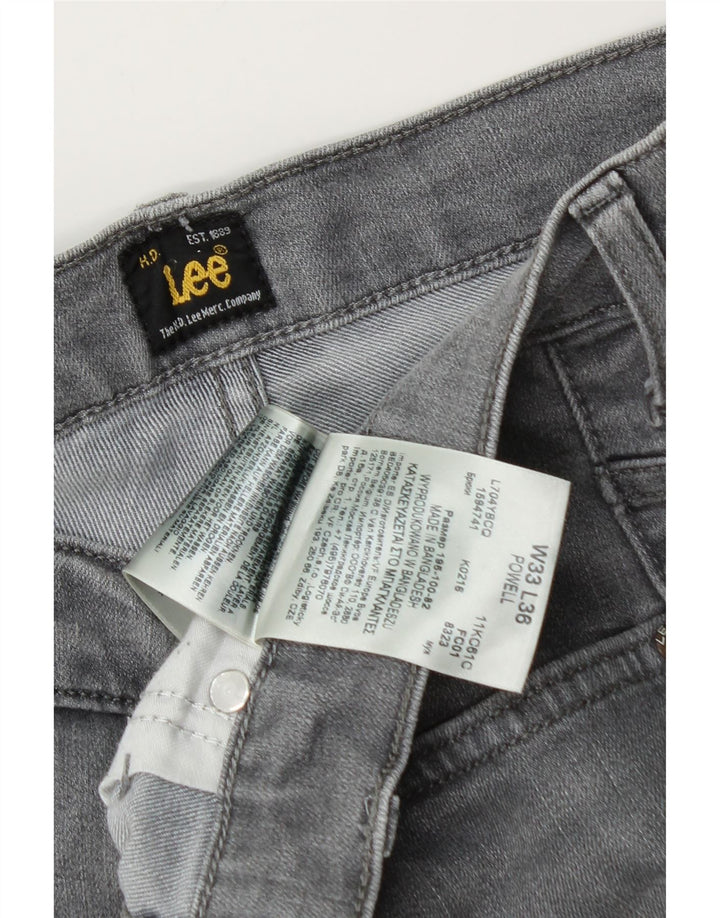 LEE Ανδρικό Powell Slim Jeans W33 L32 Γκρι βαμβακερό