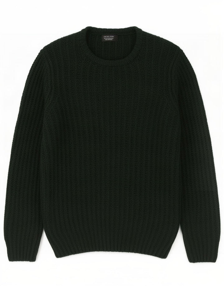 Ανδρικό πουλόβερ Zara Crew Neck Jumper Μεσαίο πράσινο ακρυλικό