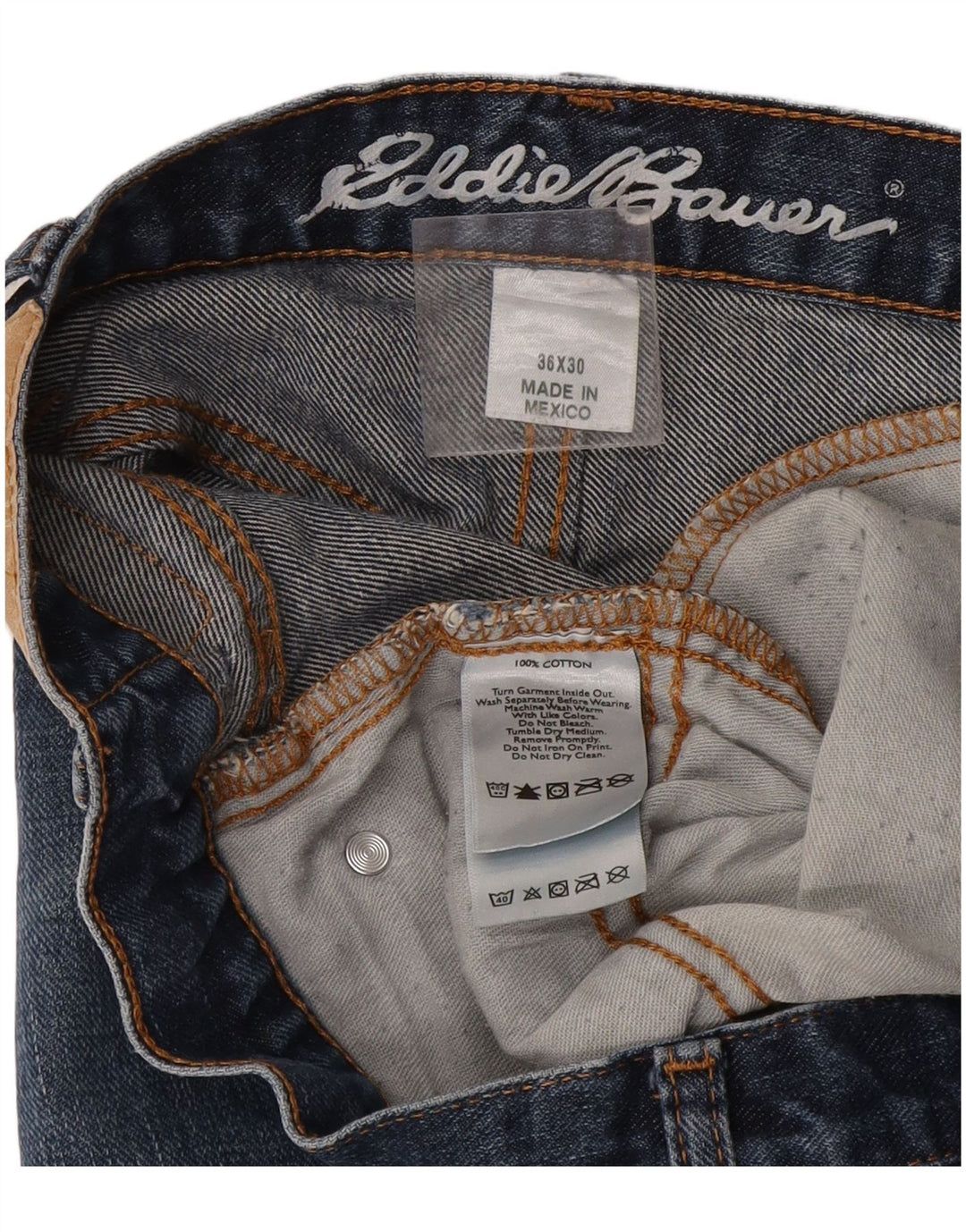 Ανδρικό τζιν ίσιο Eddie Bauer W36 L30 Μπλε βαμβακερό