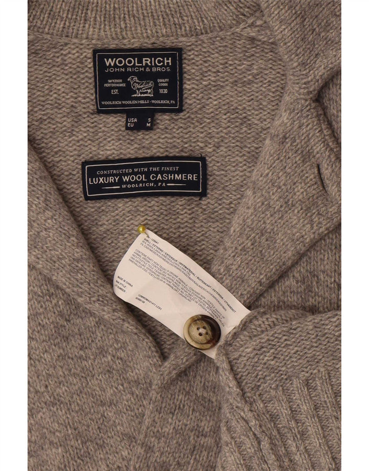 Ανδρική ζακέτα Woolrich, μεσαίο γκρι μαλλί