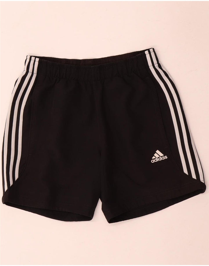 Ανδρικό αθλητικό σορτς Adidas Climalite από μικρό μαύρο πολυεστέρα