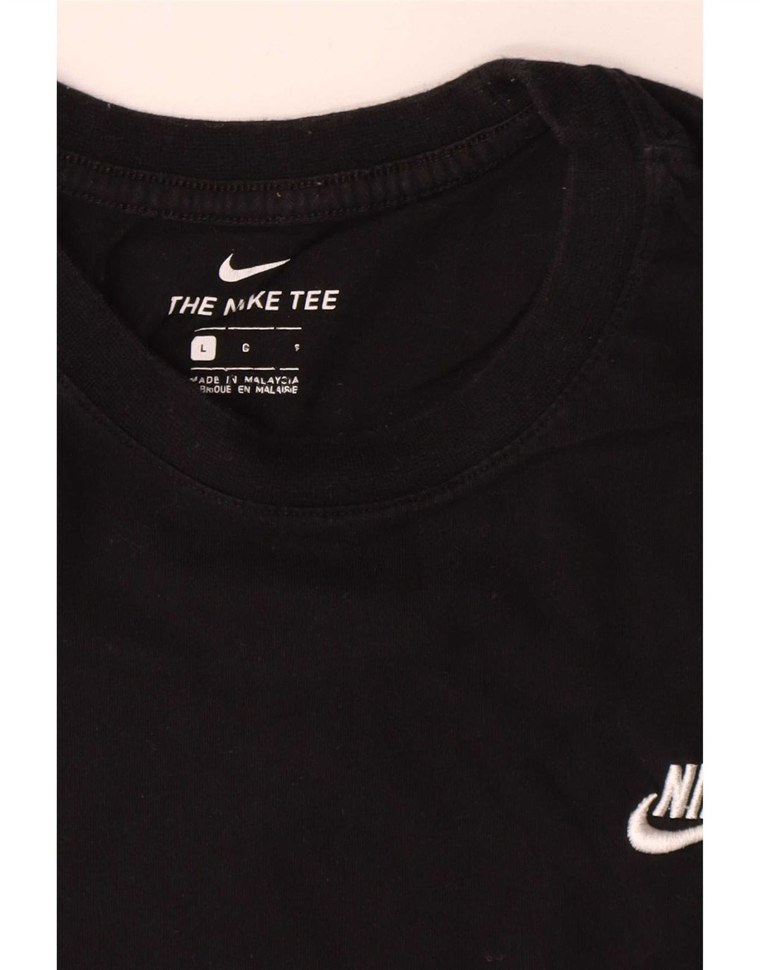Ανδρικό μπλουζάκι Nike, μεγάλο μαύρο βαμβακερό