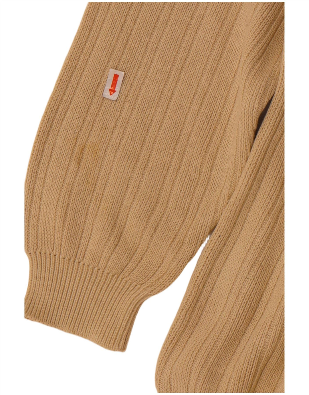 Ανδρικό πουλόβερ Marlboro Classics με V λαιμόκοψη XL Μπεζ βαμβακερό