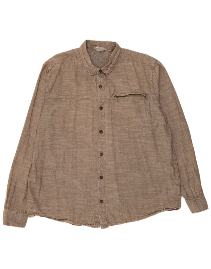 Ανδρικό πουκάμισο Mountain Warehouse 2XL Γκρι βαμβακερό