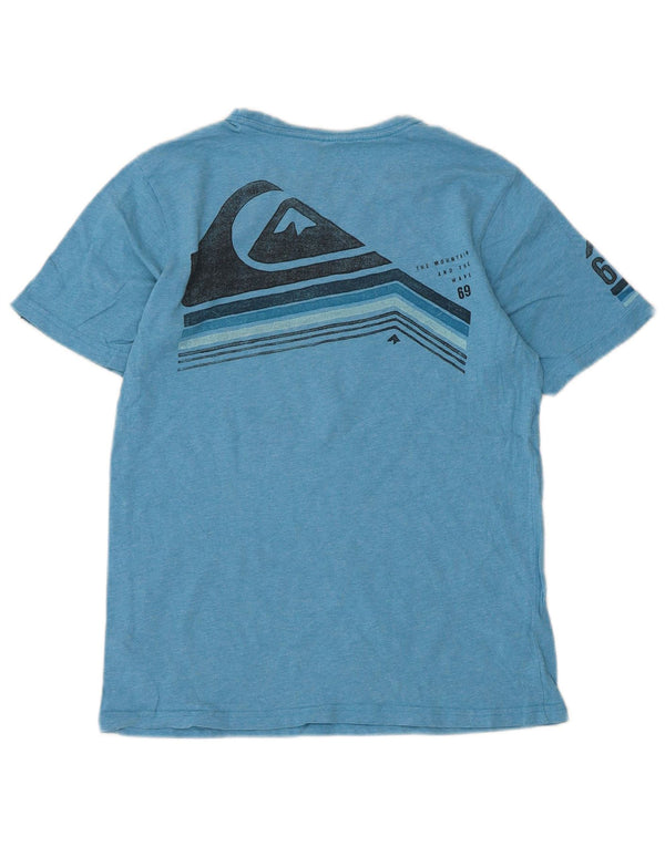 Quiksilver Boys Graphic T-Shirt Top 13-14 ετών Μπλε βαμβακερό