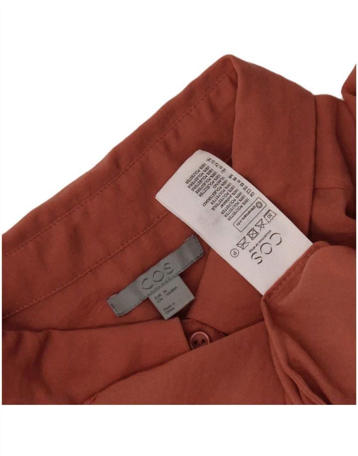 Cos Γυναικείο πουκάμισο Oversized Φόρεμα EU 36 Μικρό πορτοκαλί πολυεστέρα