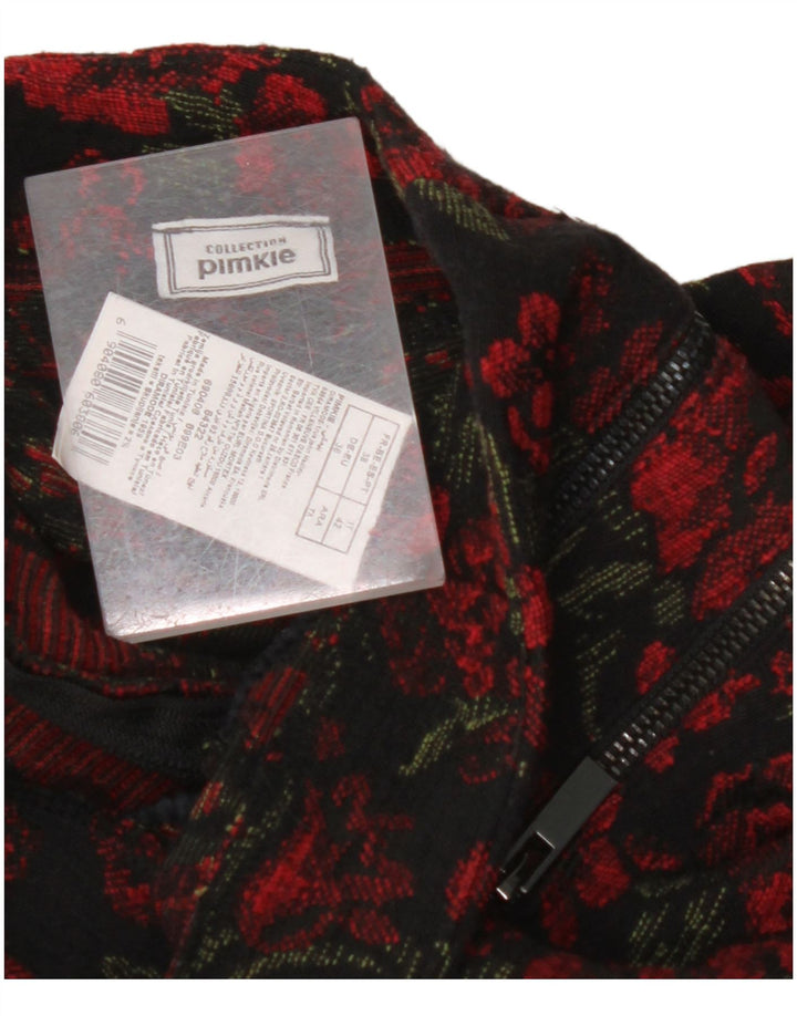 Μίνι γυναικεία ψηλόμεση φούστα PIMKIE IT 42 Medium W26 Κόκκινη φλοράλ βαμβακερή