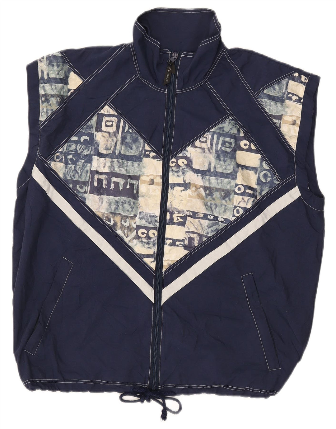 Ανδρική Αμάνικη αθλητική φόρμα Active Top Jacket Small Navy Blue Colourblock