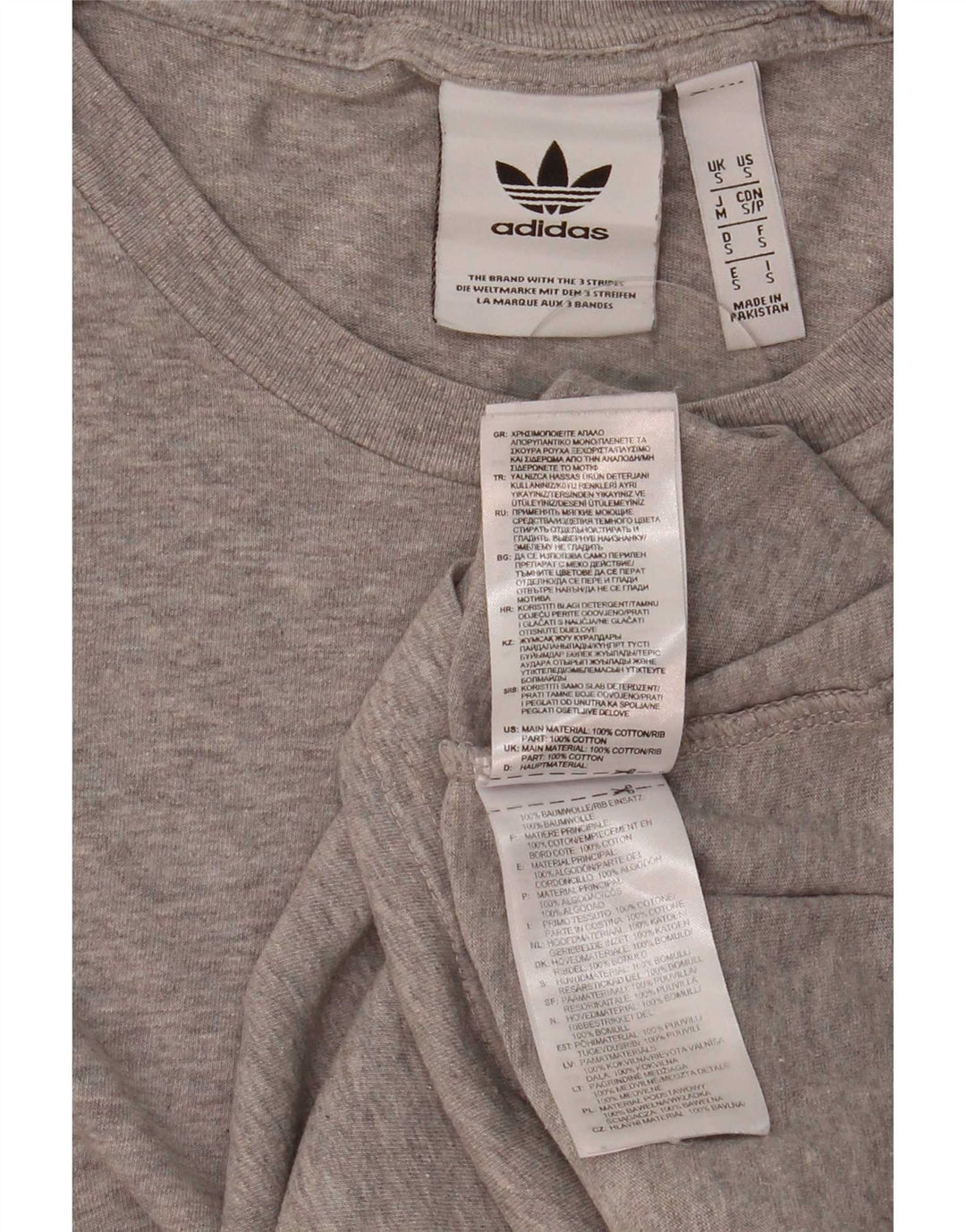 Ανδρικό T-Shirt Adidas Top Μικρό γκρι βαμβακερό
