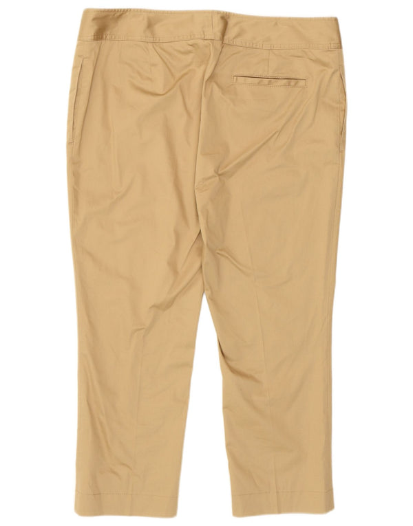 Fay Γυναικείο Παντελόνι Capri EU 48 2XL W36 L22 Μπεζ βαμβακερό