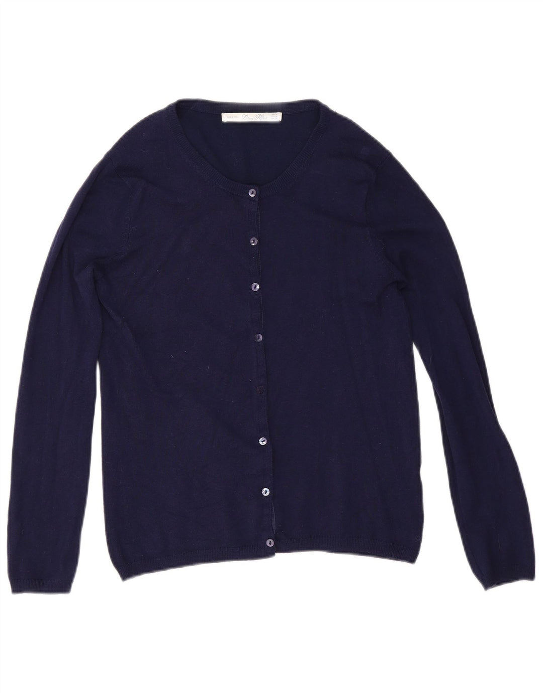 Zara Γυναικεία Ζακέτα UK 14 Medium Navy Blue