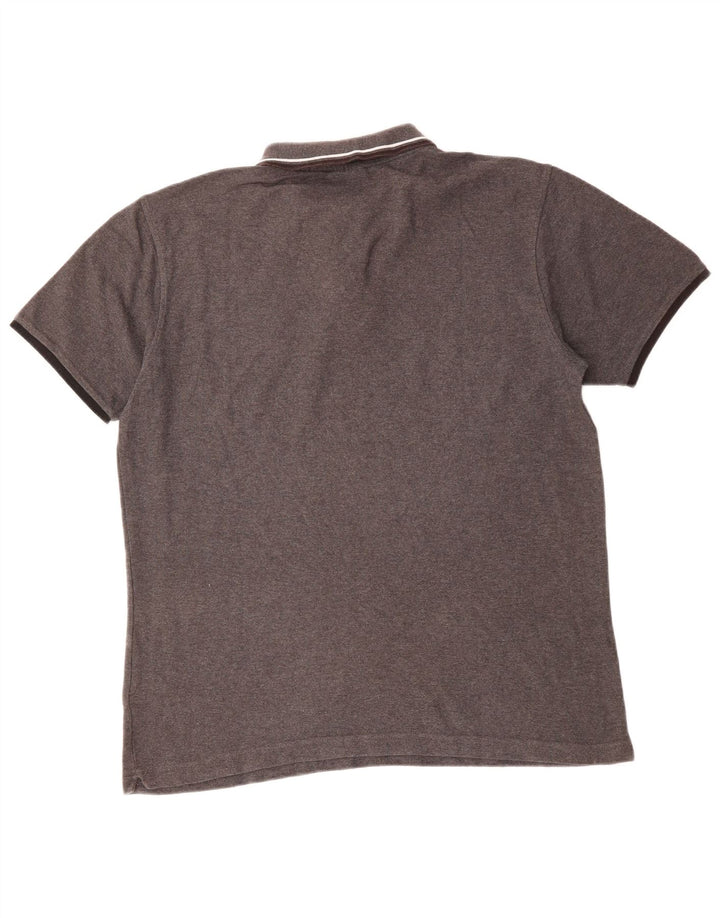 FILA Mens Polo Shirt Large Grey Cotton