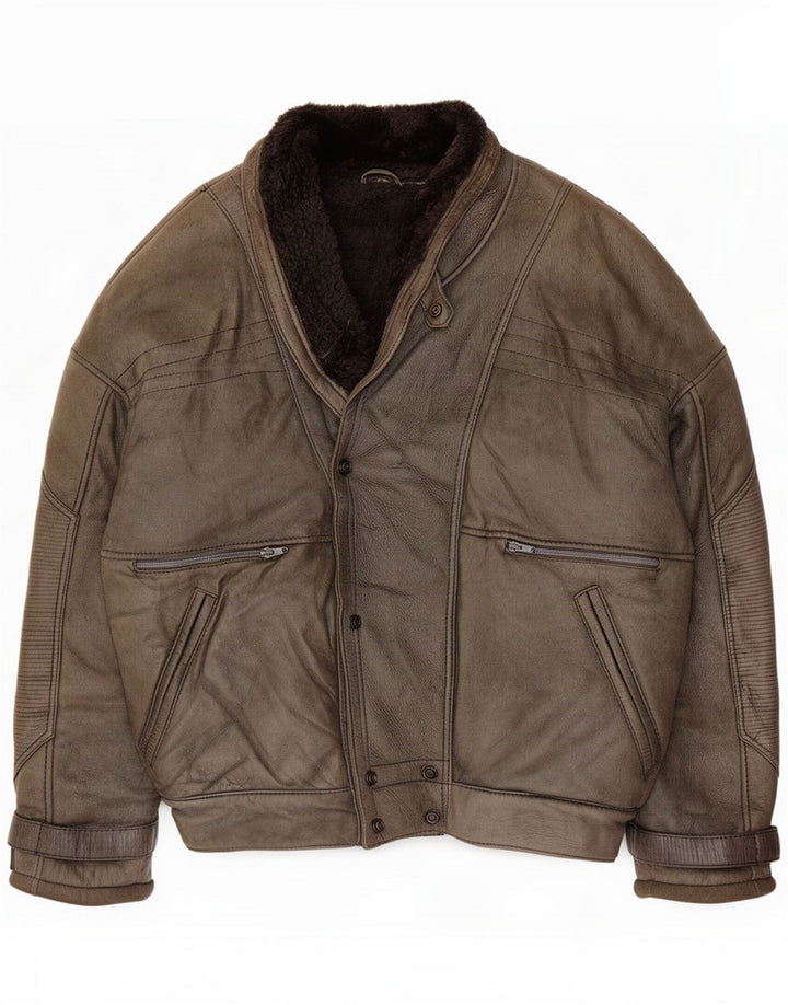 Guy Laroche Ανδρικό Shearling Jacket IT 52 XL Grey