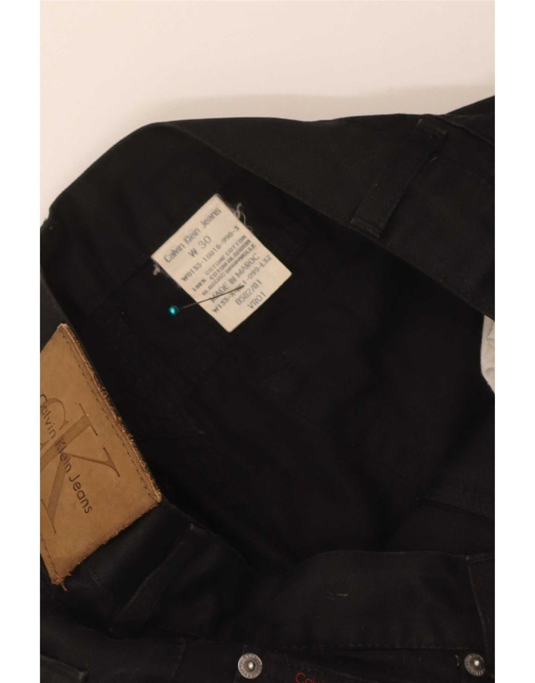 Calvin Klein Ανδρικό Slim Jeans W30 L32 Μαύρο βαμβακερό