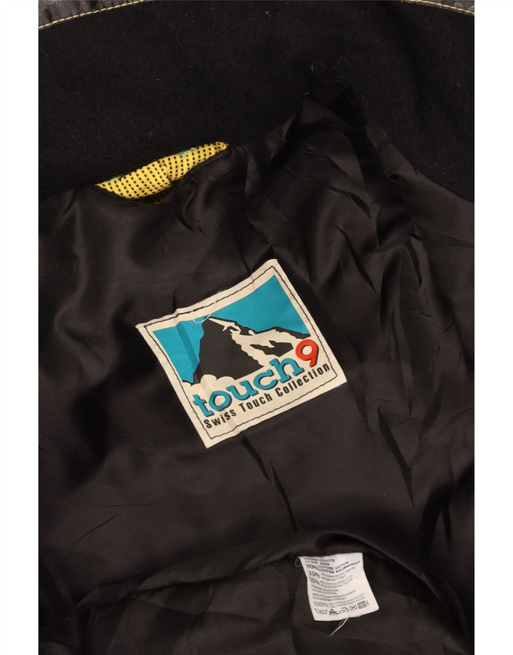 VINTAGE γυναικείο τζάκετ UK 14 μεσαίου κίτρινου χρώματος βαμβακερό