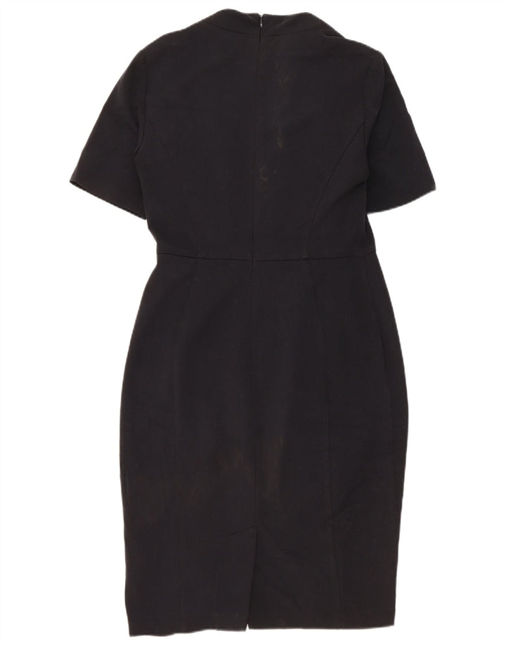 Marks & Spencer Γυναικείο Φόρεμα Bodycon UK 10 Small Black Polyester