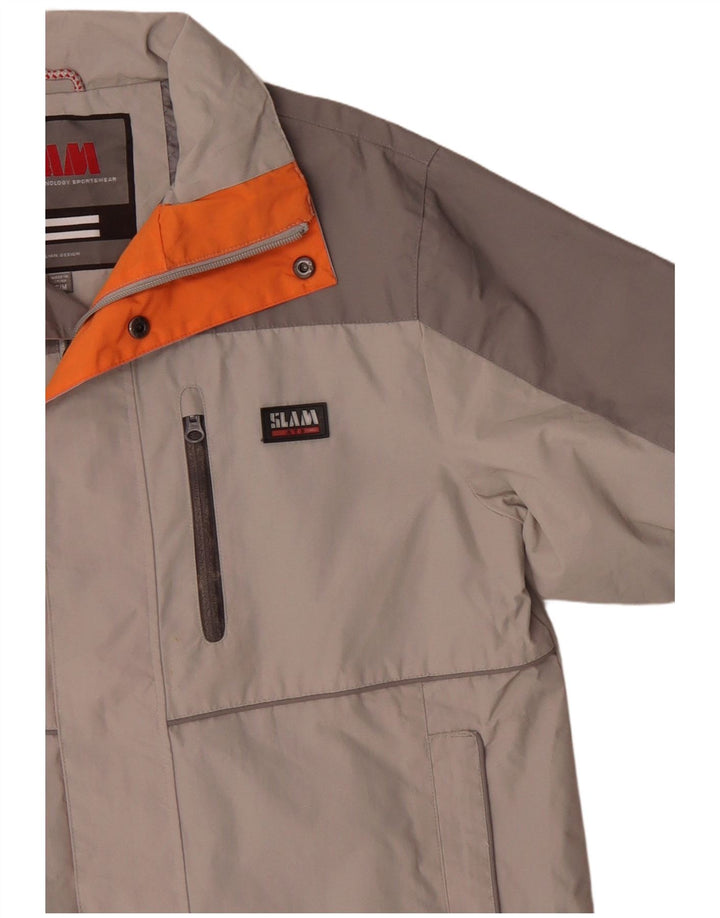 Ανδρικό τζάκετ Slam Windbreaker UK 36 Small Grey Colourblock Polyamide