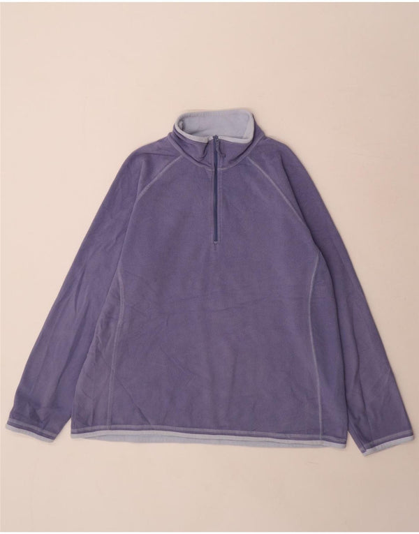 Mountain Warehouse Γυναικείο φερμουάρ Fleece Jumper UK 20 2XL Purple Polyester