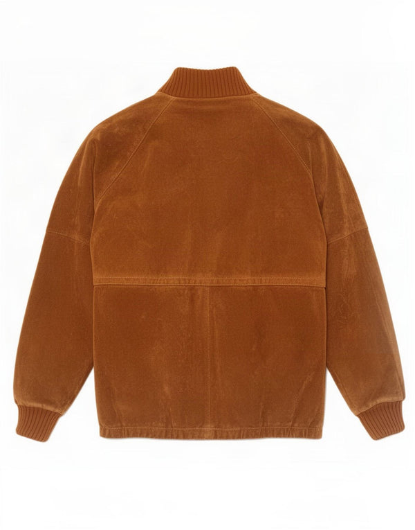 Vintage Ανδρικό Suede Sherpa Jacket IT 54 2XL Καφέ