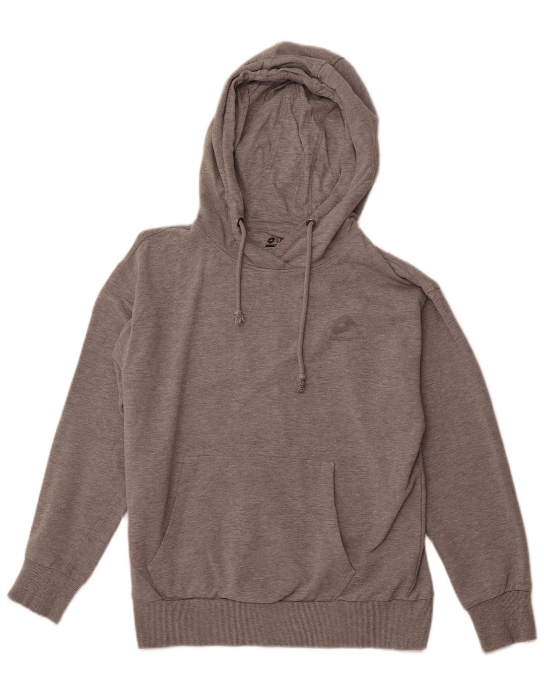 LOTTO Γυναικείο φούτερ με κουκούλα UK 14 Βαμβακερό μεσαίο γκρι