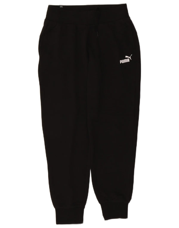 Puma Γυναικεία φόρμα παντελόνι Joggers UK 10 Small Black Cotton