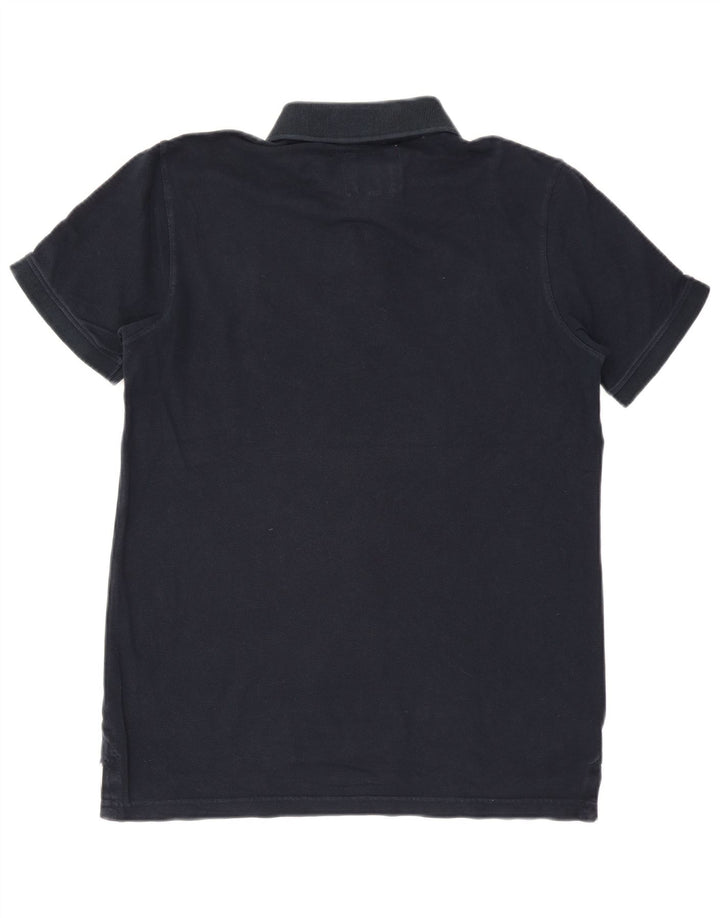 Ανδρικό πουκάμισο Polo Crew Clothing, μεσαίο μπλε βαμβακερό