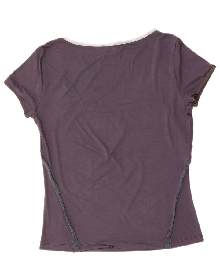 Γυναικείο T-Shirt CERRUTI 1881 Top UK 12 Medium Navy Blue Viscose