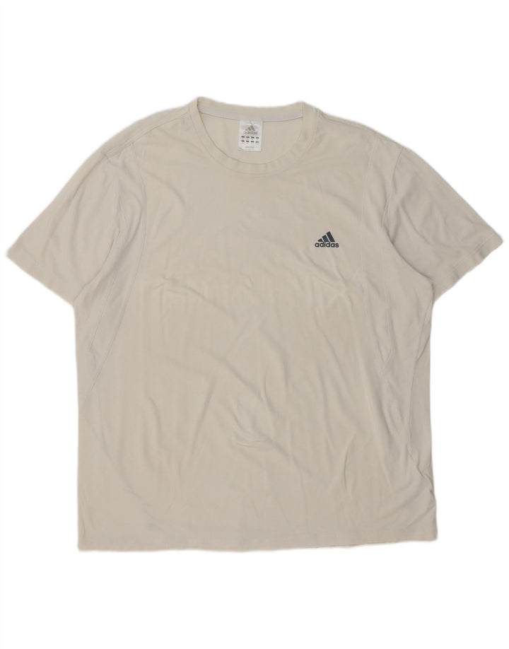 Ανδρικό T-Shirt Adidas Top 2XL Λευκό βαμβακερό