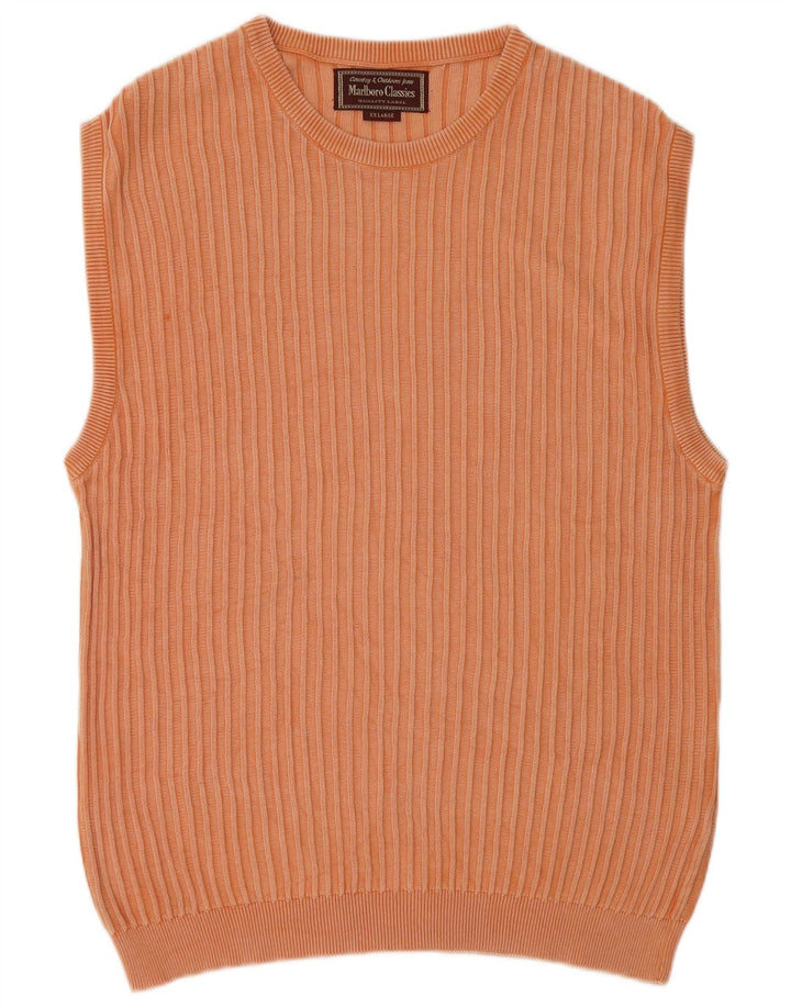 MARLBORO CLASSICS Ανδρικό γιλέκο Tank Top 2XL Πορτοκαλί Βαμβακερό