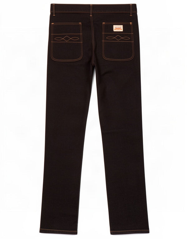 Vintage γυναικείο ίσιο παντελόνι Chino IT 52 2XL W32 L33 Μαύρο