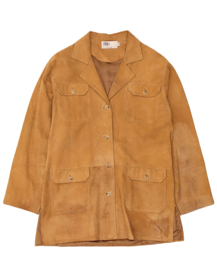 Γυναικείο Σουέντ Πανωφόρι Ombraluce IT 44 Medium Beige