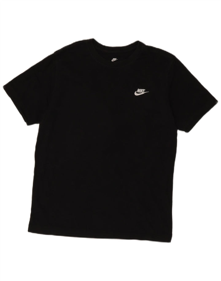 Ανδρικό μπλουζάκι Nike, μεσαίο μαύρο βαμβακερό