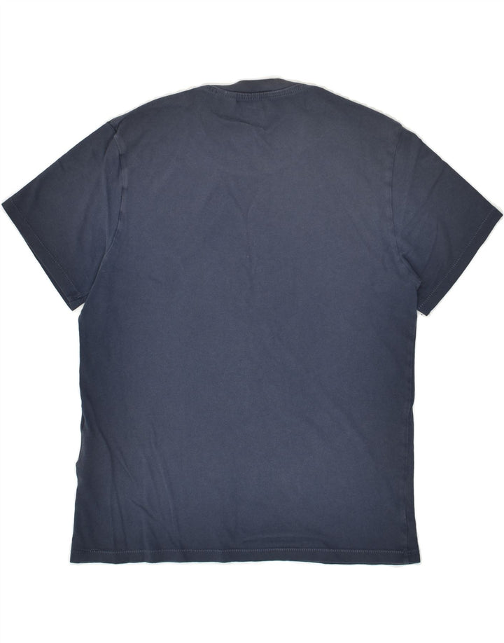 LEVI'S Womens Graphic T-Shirt Top UK 6 XS Navy Blue Cotton | Vintage Levi's | Thrift | Second-Hand Levi's | Used Clothing | Messina Hembry 