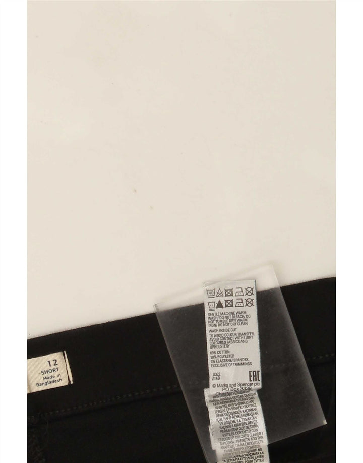 Marks & Spencer Γυναικείο Κοντό Jegging Τζιν UK 12 Medium W30 L26 Μαύρο