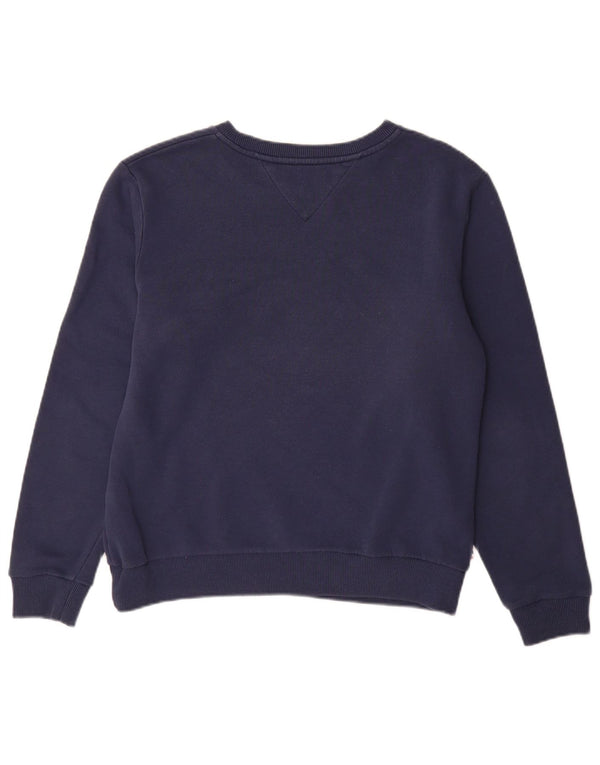 Tommy Hilfiger Γυναικείο Φούτερ γραφικό Jumper UK 16 Large Navy Blue