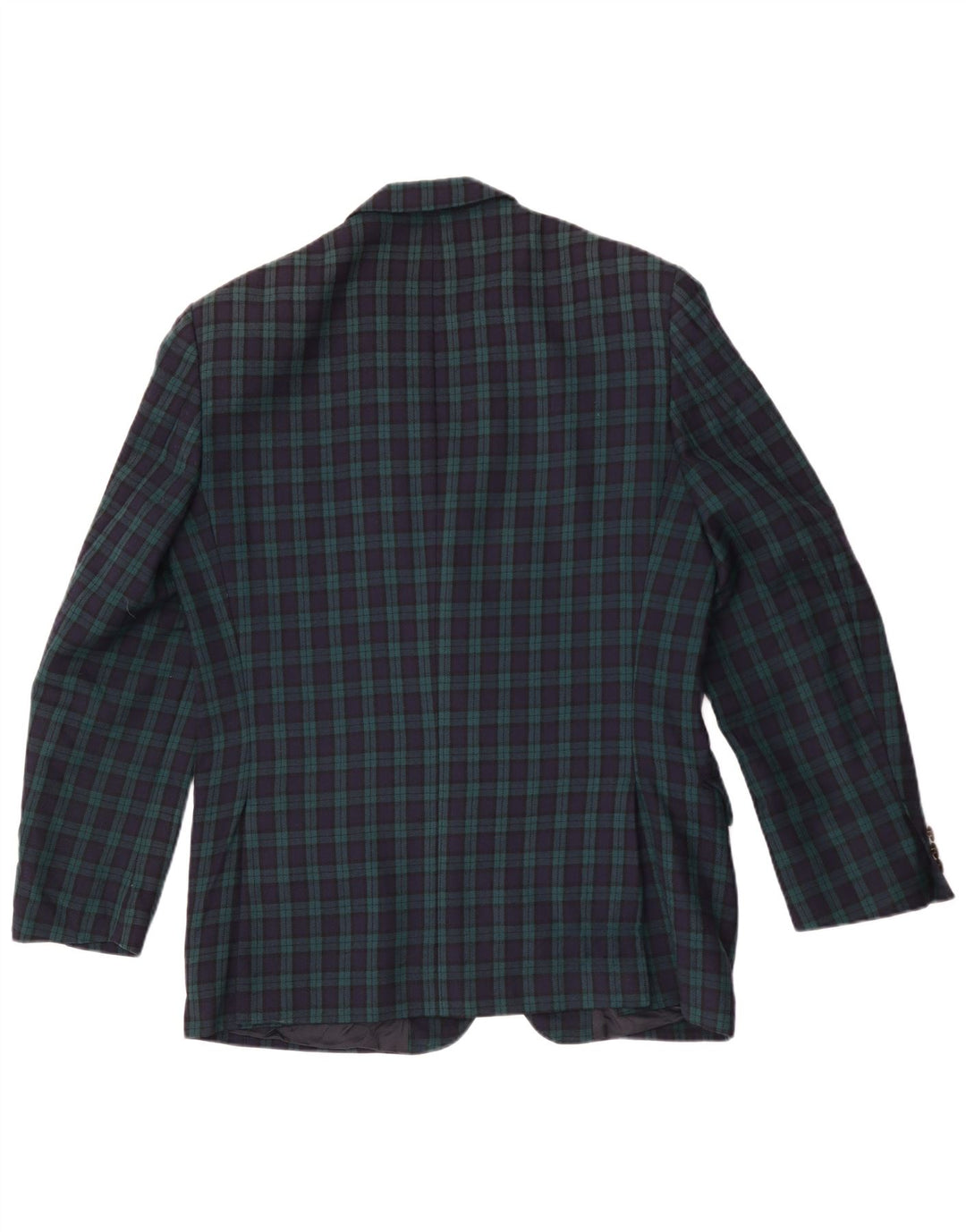 Ανδρικό σακάκι σακάκι Highland 2 κουμπιών IT 50 Large Green Check Wool