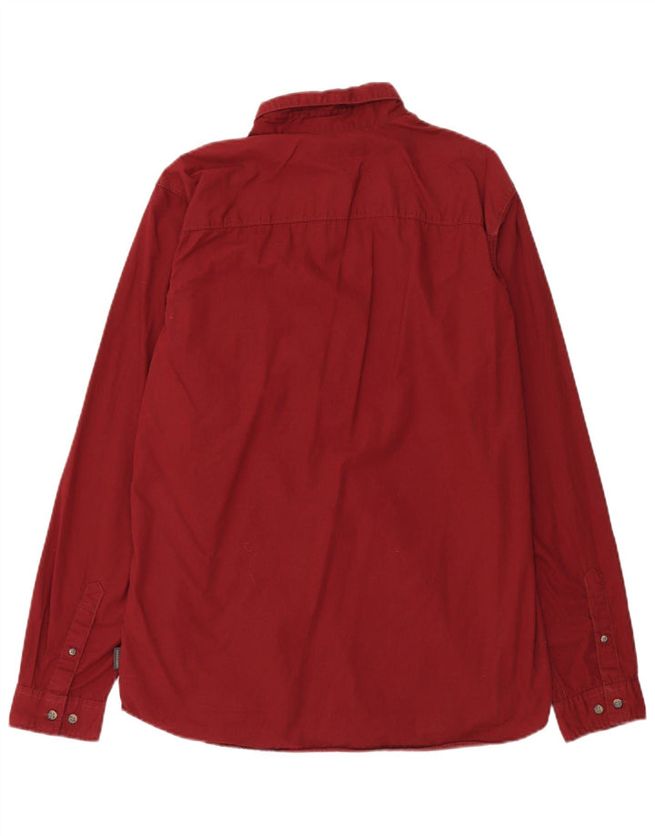 JACK & JONES Ανδρικό πουκάμισο XL Κόκκινο βαμβακερό