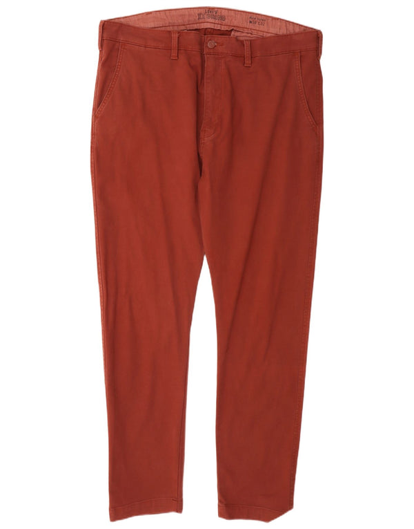 Ανδρικό Levi's Slim κωνικό παντελόνι Chino W38 L32 Βαμβακερό μπορντό