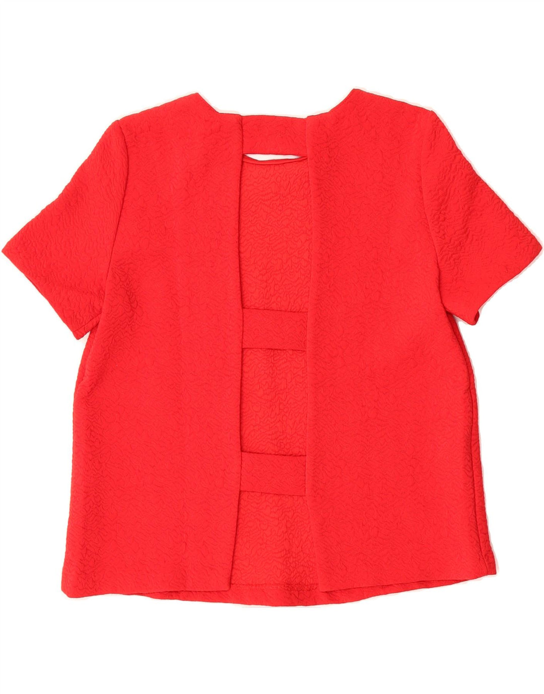 ZARA Womens Blouse Top UK 12 Medium Red Vintage Zara and Second-Hand Zara from Messina Hembry 