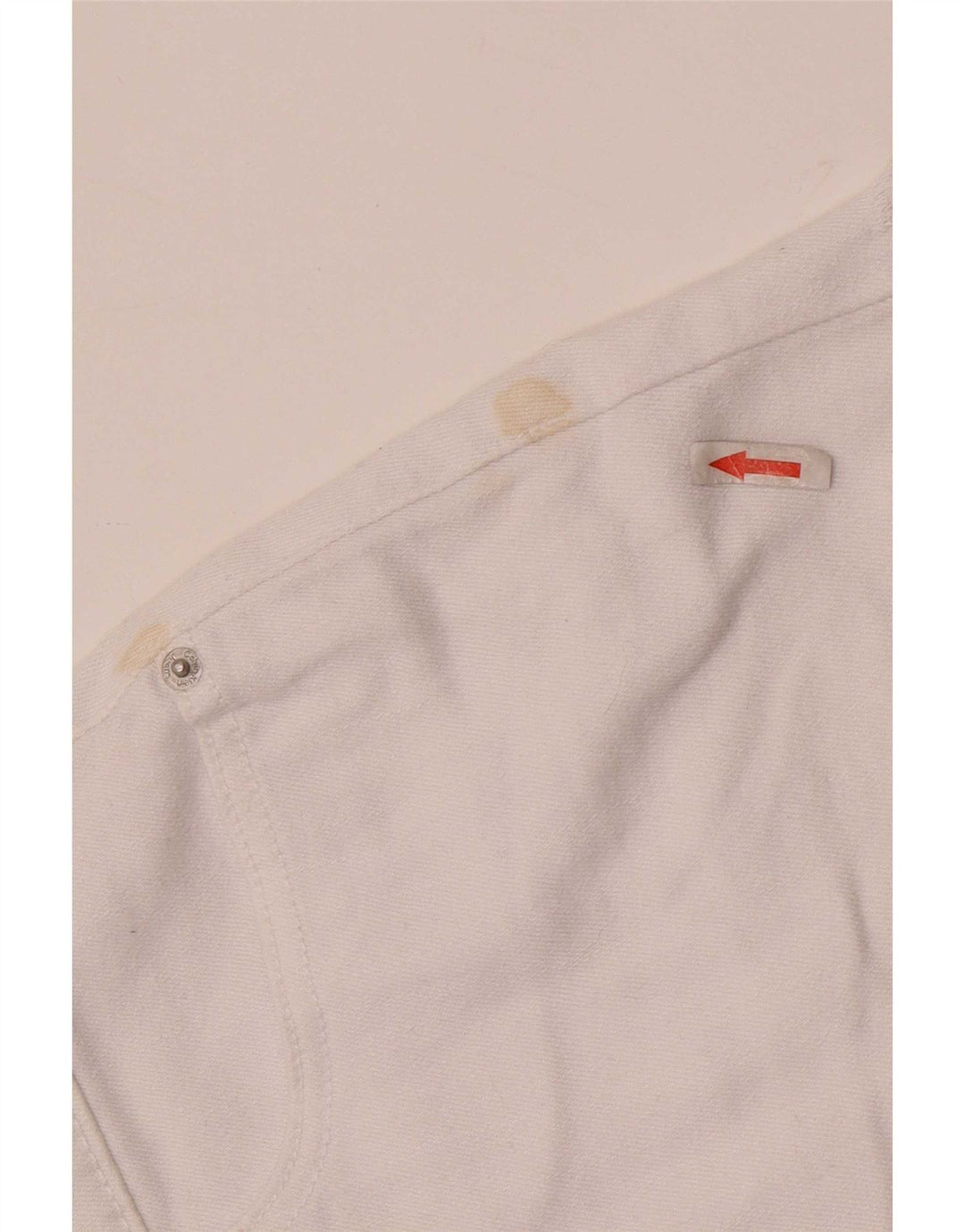 Γυναικείο τζιν σορτς Calvin Klein W28 Μεσαίο λευκό βαμβακερό