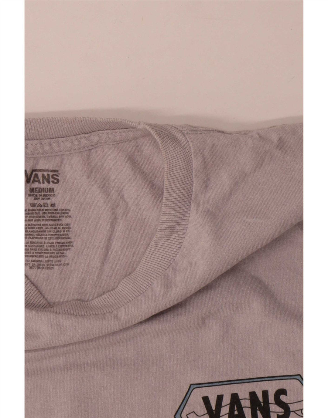 Ανδρικό γραφικό T-Shirt Vans Top Μεσαίο γκρι βαμβακερό