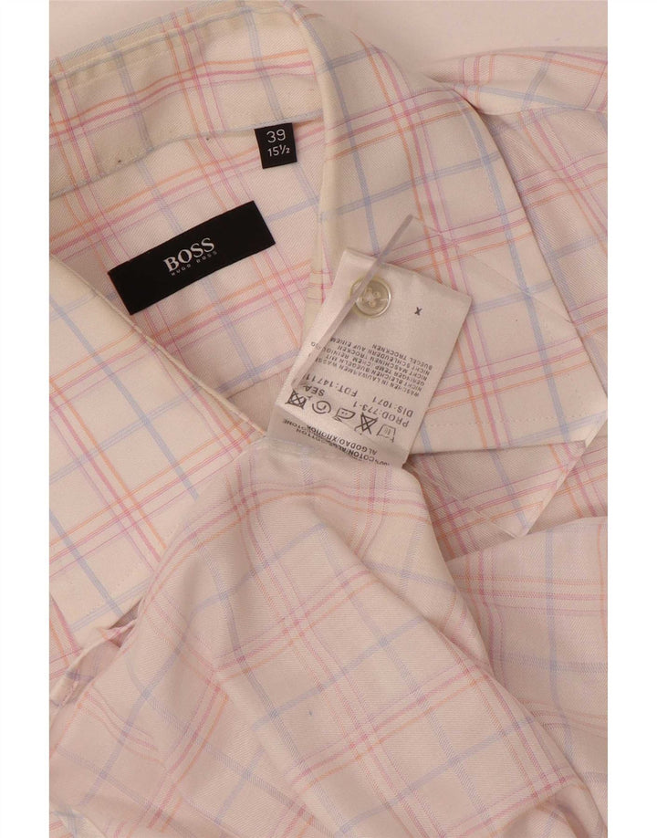 Ανδρικό πουκάμισο Hugo Boss 39 15 1/2 μεσαίο πολύχρωμο βαμβάκι