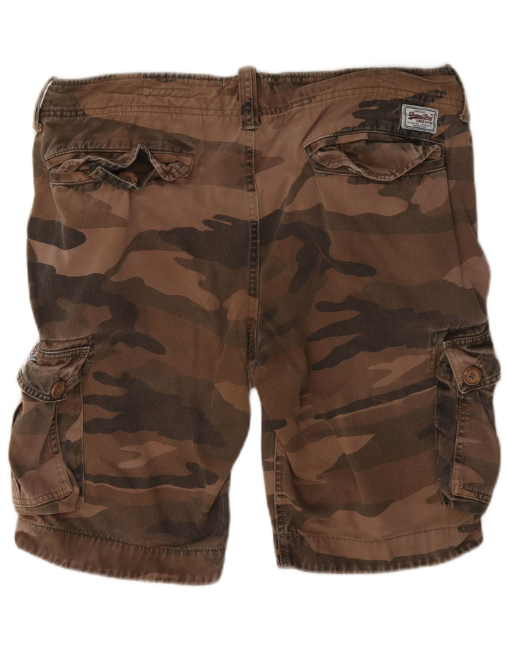 Superdry Ανδρικό Σορτς Cargo Μεγάλο W36 Καφέ Βαμβακερό καμουφλάζ