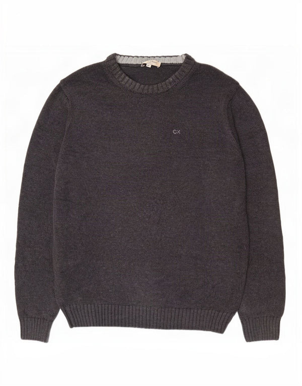 Ανδρικό πουλόβερ Calvin Klein Boat Neck Jumper XL Γκρι βαμβακερό