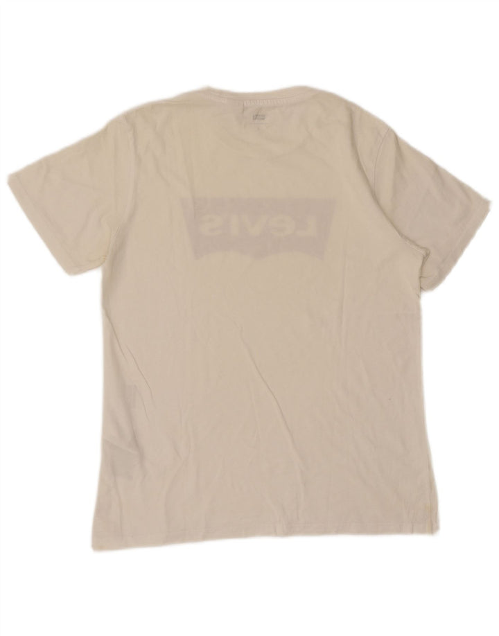 Ανδρικό γραφικό T-Shirt Levi's Top Μικρό λευκό βαμβακερό