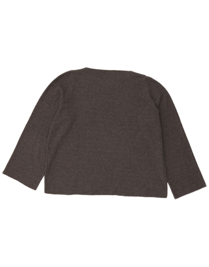 Zara Γυναικείο τοπ μακρυμάνικο UK 14 Medium Grey