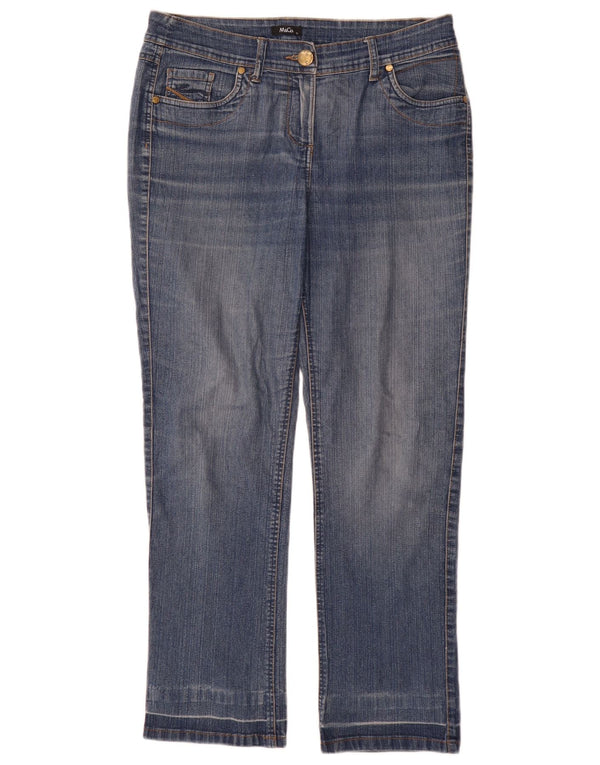 M&Co Γυναικεία Straight Jeans UK 12 Medium W32 L30 Blue