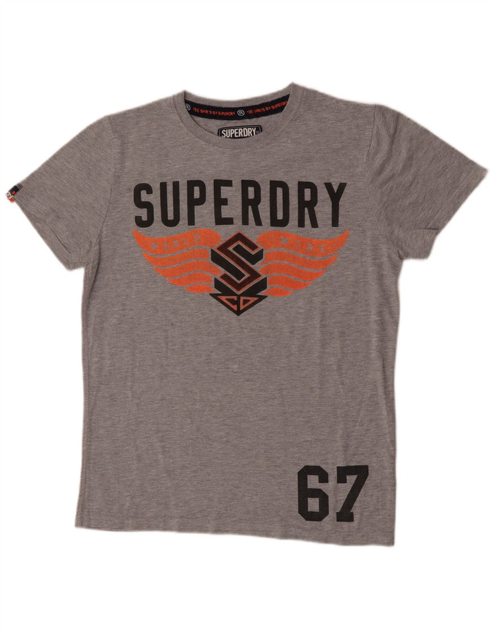 Ανδρικό γραφικό T-Shirt Superdry Top Medium Grey