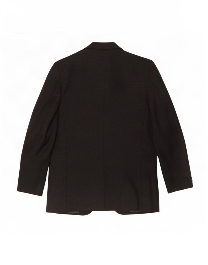 Canali Ανδρικό τζάκετ Blazer 3 κουμπιών IT 48 Μεσαίο μαύρο παρθένο μαλλί