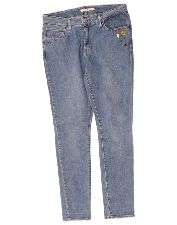 LEVI'S Γυναικείο 711 Skinny Jeans W30 L29 Μπλε Βαμβακερό